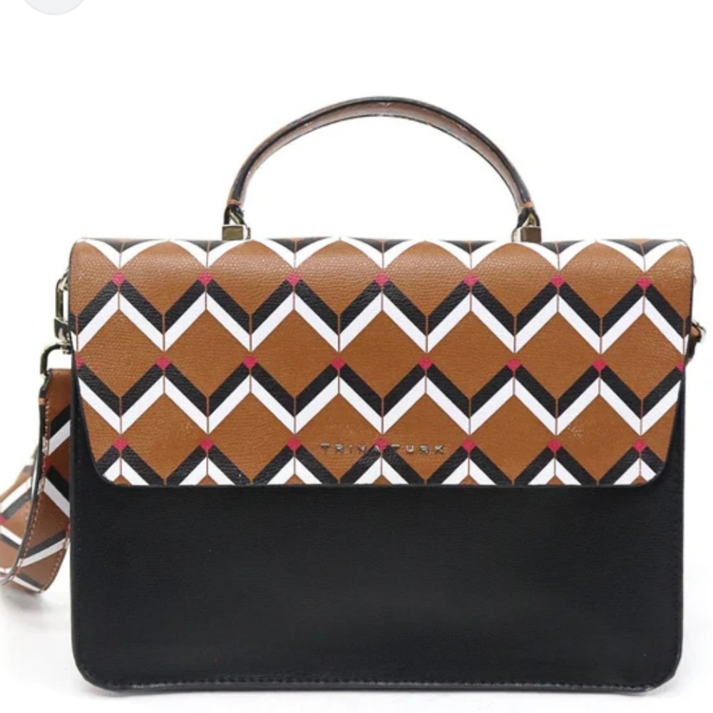 TRINA TURK Satchel Faux Bag